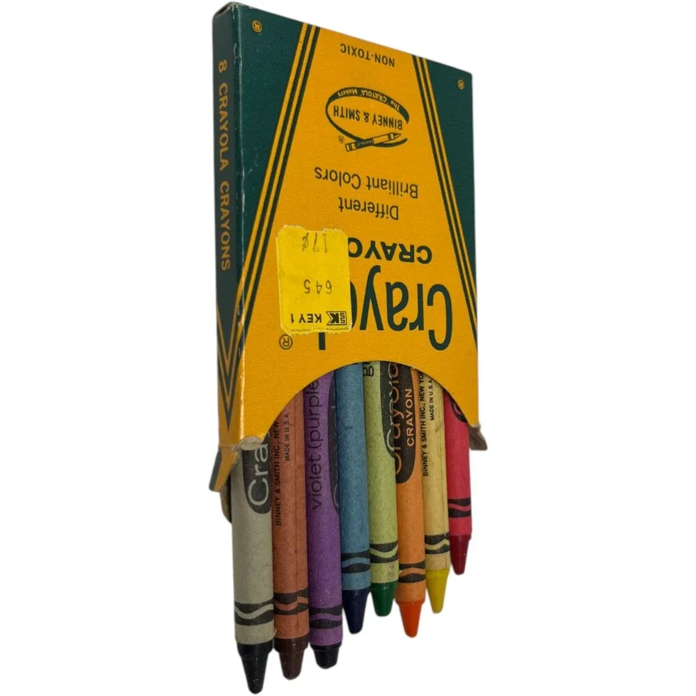 Crayola Crayons Vintage 8 Count and 16 Count Boxes Binney & Smith USA Art
